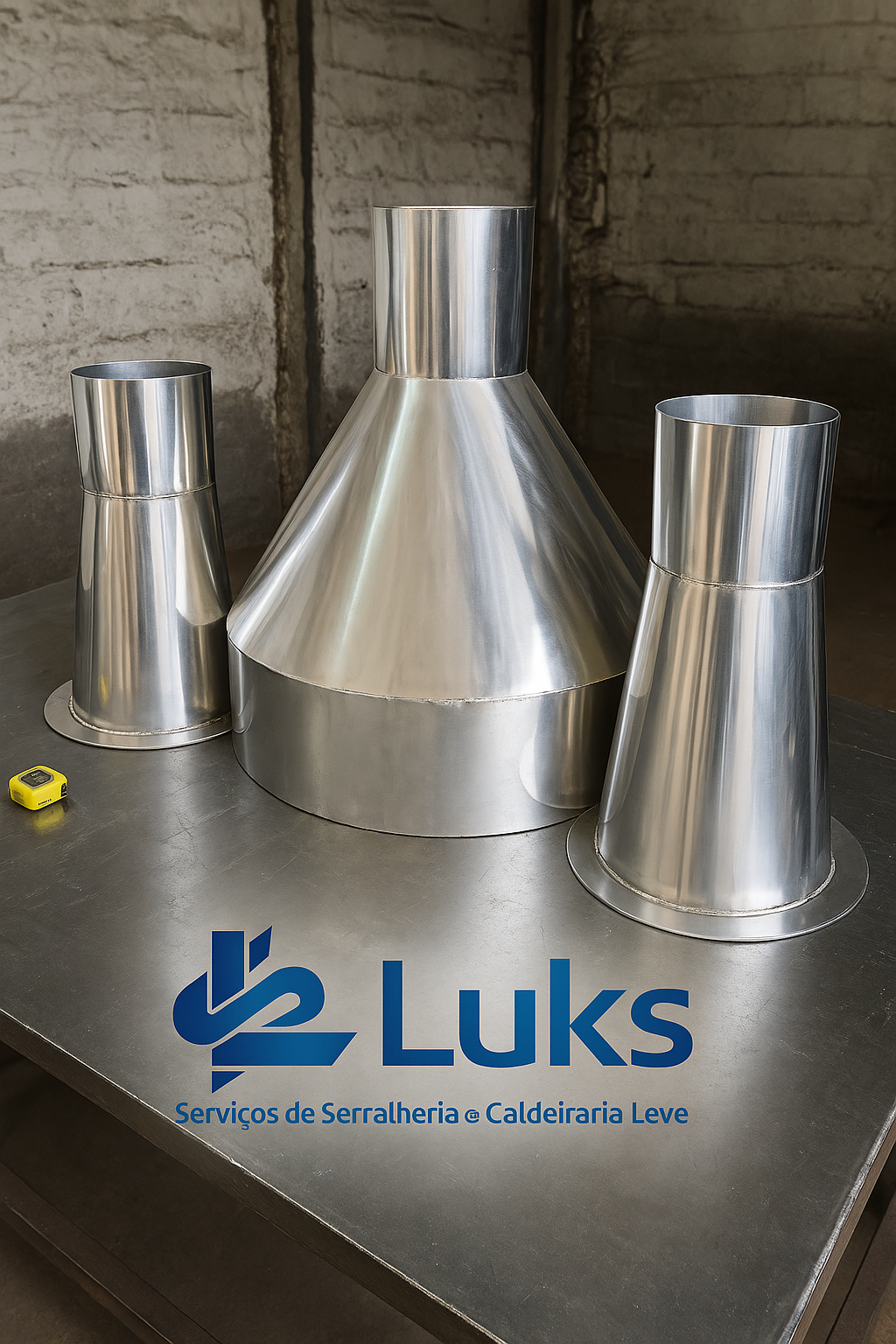 REDUÇÃO CONICA INOX